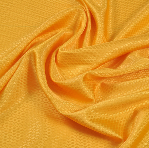 Жаккардовый подклад оранжево-желтого цвета