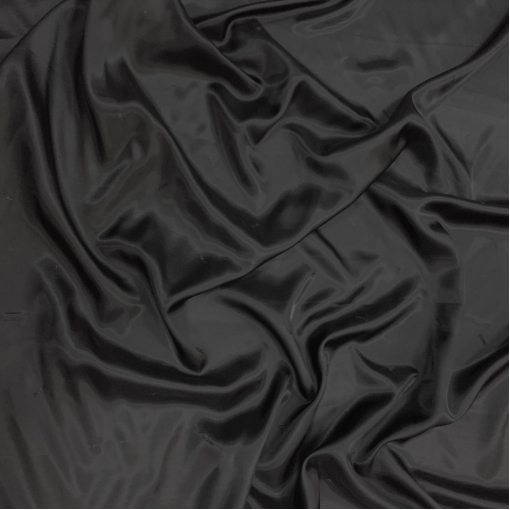 Подкладка вискозная жаккардовая купро Hugo Boss черного цвета 