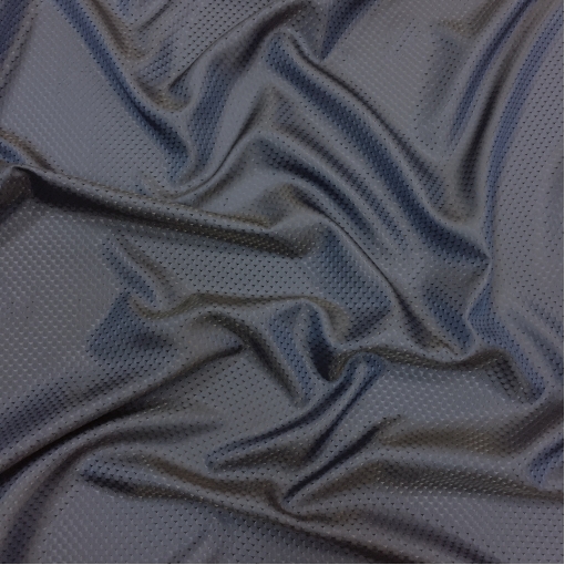 Подкладка вискозная жаккардовая средне-синего цвета мелкие штрихи