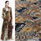 Вискоза плательная принт Etro геометрия и пейсли в горчично-коричневой гамме