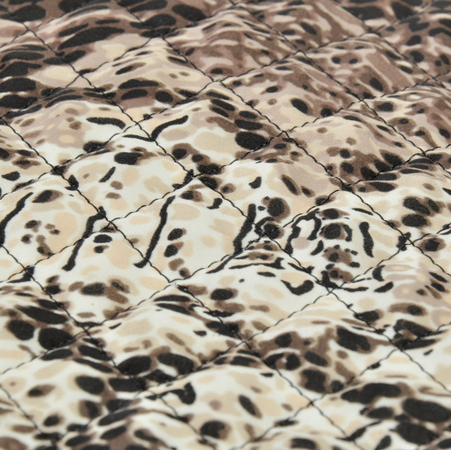 Стеганная курточная ткань с рисунком под кожу рептилий