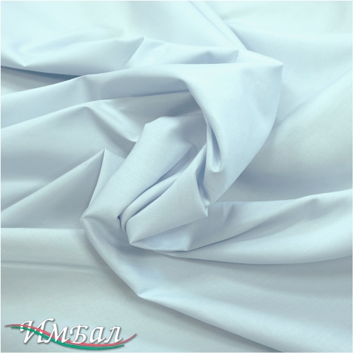 Хлопок рубашечный стрейч разбелено-голубого цвета