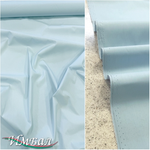 Хлопок рубашечный стрейч разбелено-голубого цвета