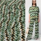 Вискоза плательная штапель дизайн Missoni в зеленых тонах