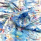 Вискоза плательная штапель принт Blumarine акварельный купон из полевых цветов