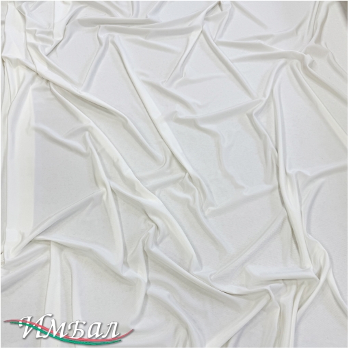 Трикотаж вискозный скользкий стрейч молочного цвета