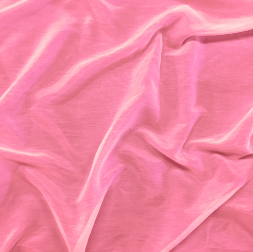 Муслин хлопок с шелком ярко-розового цвета