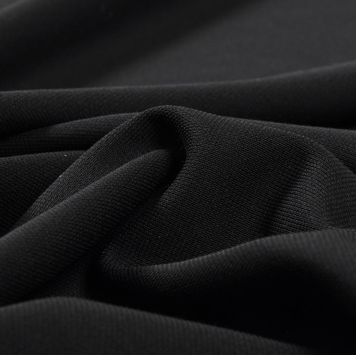 Джерси костюмно-плательное черного цвета