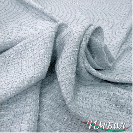 Шанель летняя мягкая костюмно-плательная нежно-голубого цвета