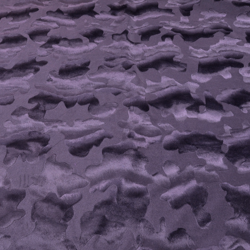 Искусственный мех фиолетового цвета с коротким ворсом