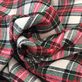 Ткань костюмная хлопковая дизайн Burberry мягкая клетка в розово-зелёных тонах