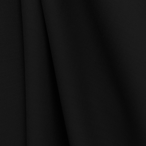 Шерсть костюмная стрейч черного цвета