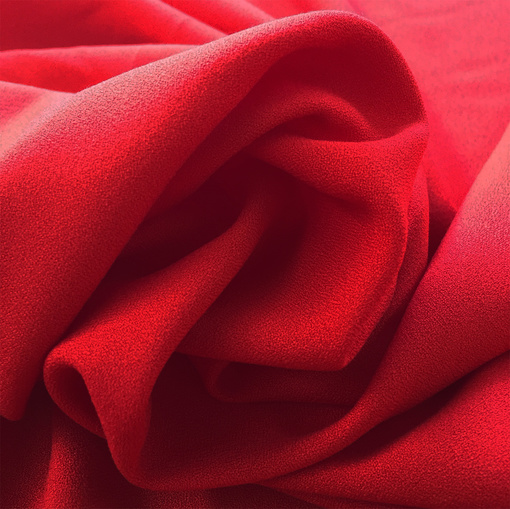  Вискоза плательная Valentino креп-кади красного цвета