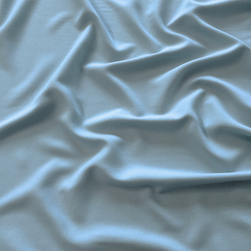 Вискозный креп-кади Valentino струящийся пыльно-голубого цвета