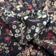 Вискоза плательная креповая Prada мелкие узоры в ванильно-малиновой гамме