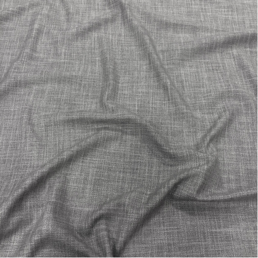 Ткань вискозная легкая стрейч костюмная Cerruti серый меланж