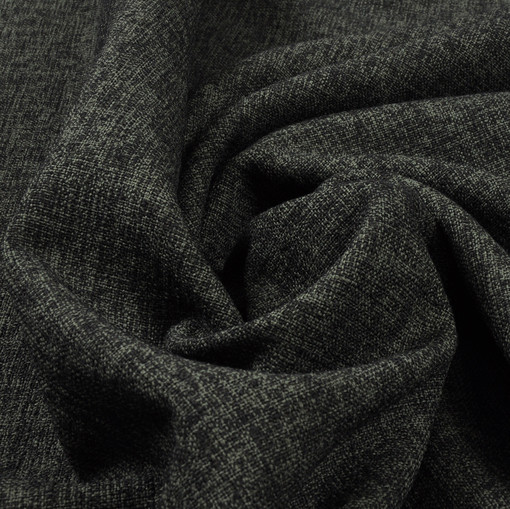 Костюмно-плательная шерстяная ткань с черно-болотными штрихами