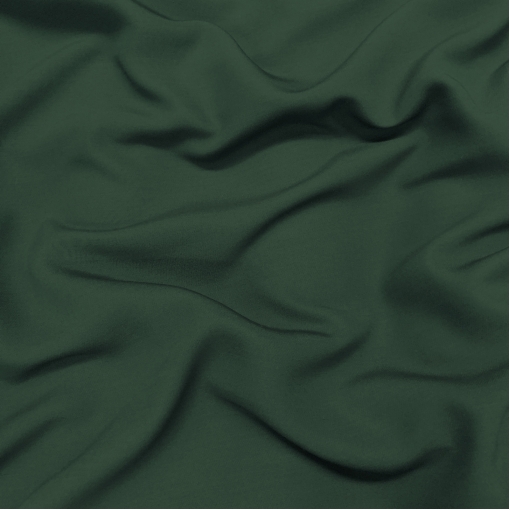 Ткань костюмная шерстяная стрейч темно-зеленого цвета