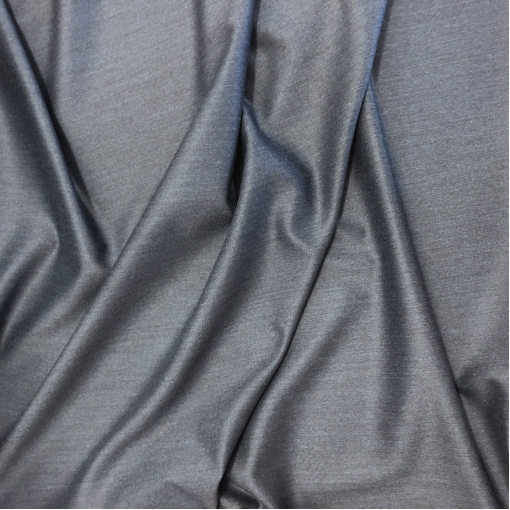 Ткань костюмная шерстяная темно-синего цвета под джинс