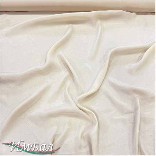 Муслин шелк с вискозой цвета ванильного мороженого
