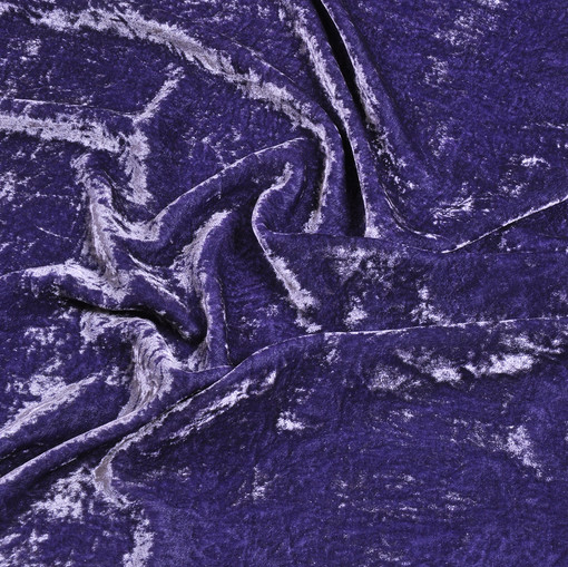 Сжатый шелковый бархат фиолетового цвета