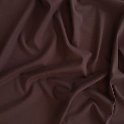 Ткань костюмная креповая стрейч пыльно-свекольного цвета