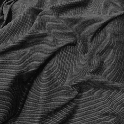 Ткань костюмная cтрейч Sportmax серо-черные полоски