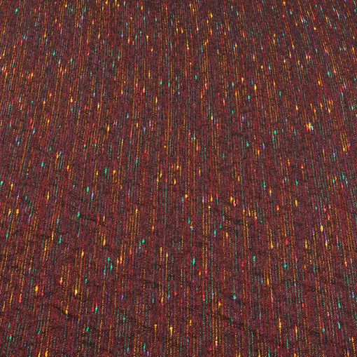 Костюмная нарядная шанель винного цвета с цветными нитями