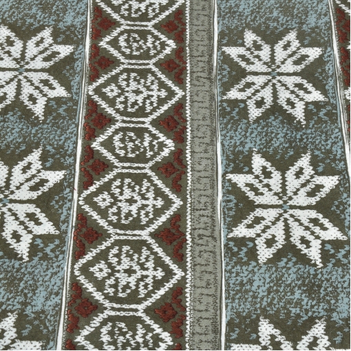 Курточно-дубленочная ткань со скандинавским орнаментом