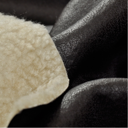 Остаток курточно-дубленочная ткань из искусственной кожи и меха