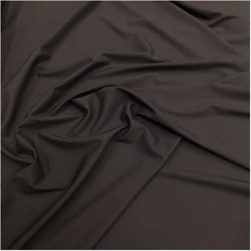 Ткань костюмная шерстяная стрейч цвета горького шоколада