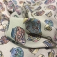 Вискоза плательная принт D&G кувшины на сером фоне