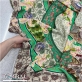  Вискоза плательная креповая купон с орхидеями 