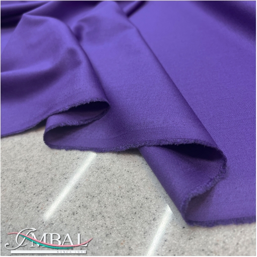 Ткань костюмная стрейч поливискоза фиолетово-сиреневого цвета