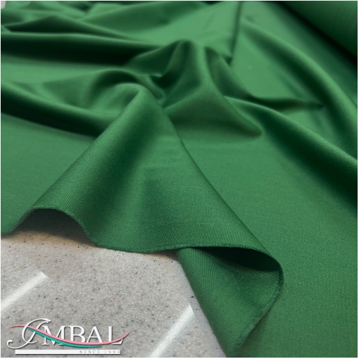 Ткань костюмная стрейч поливискоза зелёного цвета