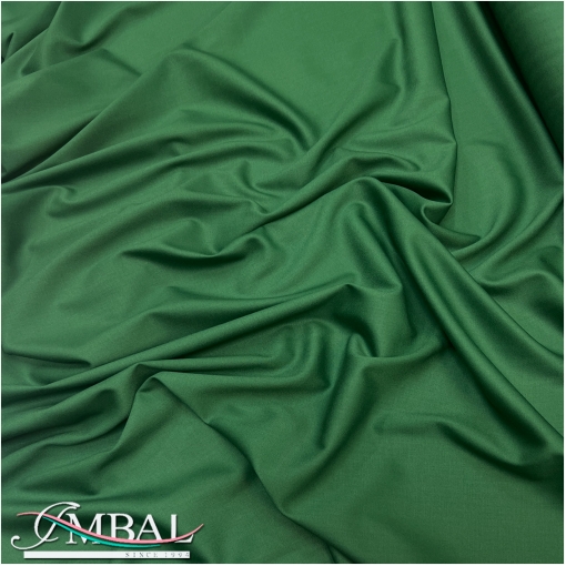 Ткань костюмная стрейч поливискоза зелёного цвета