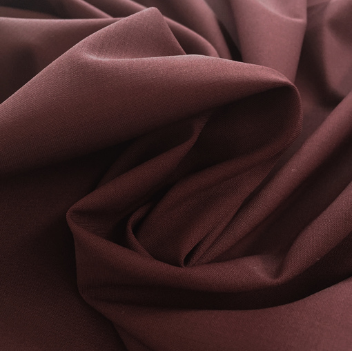 Ткань костюмная Valentino шерстяная бистрейч свекольного цвета 