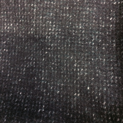 Твид пальтово-костюмный черно-синего цвета 