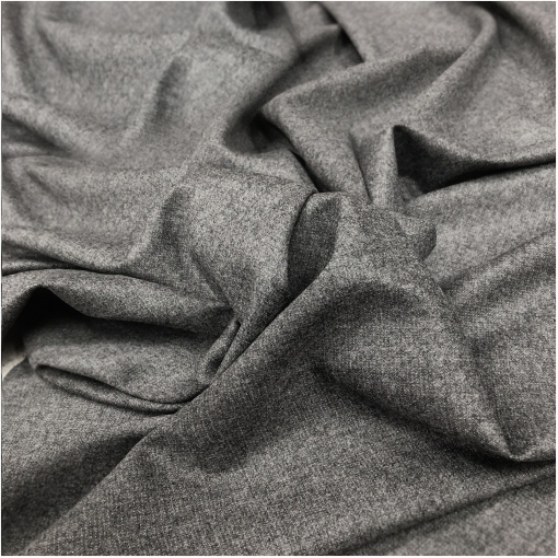 Ткань костюмная шерстяная мягкая серый меланж с люрексовыми точками