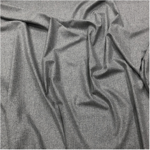 Ткань костюмная шерстяная стрейч светло-серый меланж 
