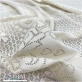 Кружево вязанное Valentino хлопковое ванильного цвета купон из 3-х частей