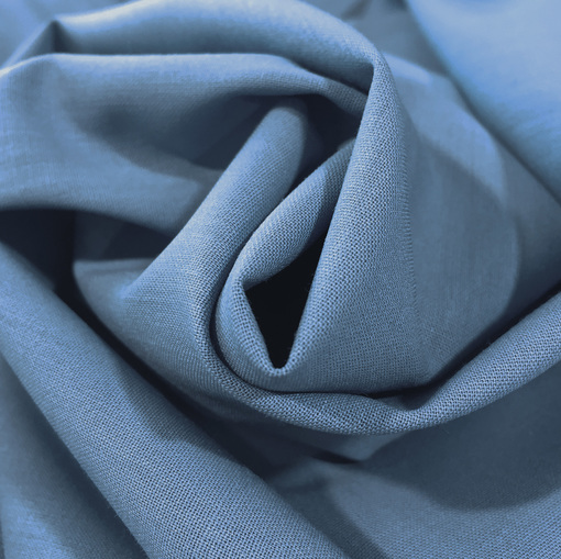 Костюмка шерстяная стрейч с шелком серо-голубого цвета