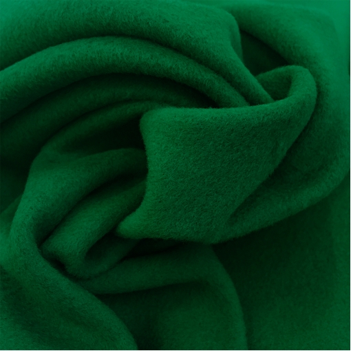Ткань пальтовая шерстяная ярко-зеленого цвета