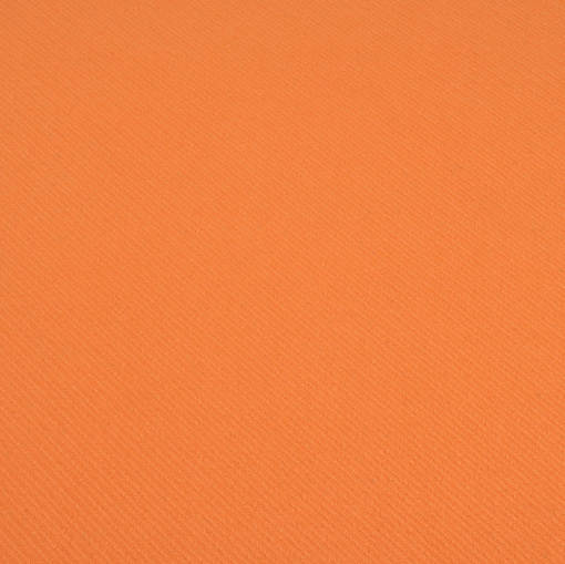 Пальтово-костюмная мягкая ткань грязно оранжевого цвета с вывязанным рисунком в виде диагональных полос