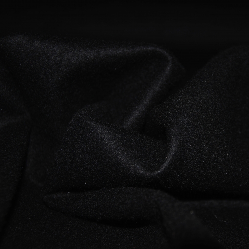 Черная пальтовая ткань с отливом
