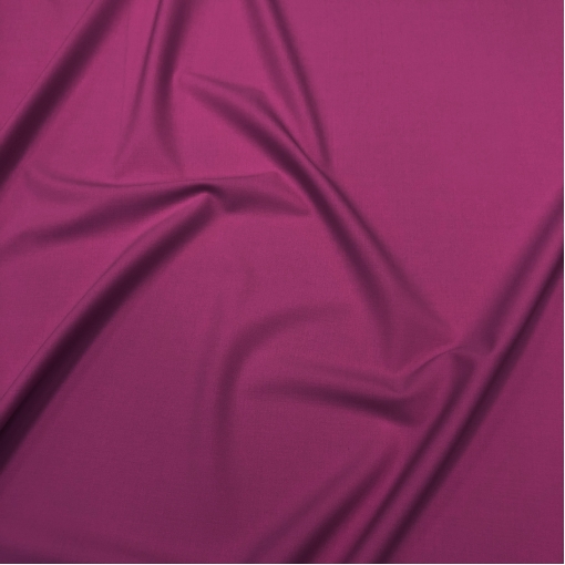 Ткань костюмная шерстяная стрейч дизайн Valentino цвета темная фуксия