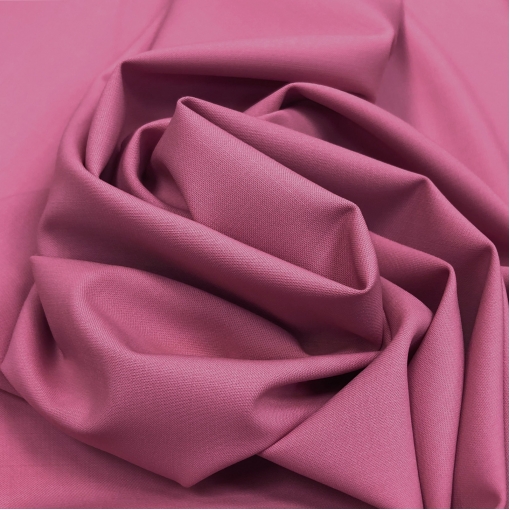 Шерсть костюмная стрейч дизайн Valentino насыщенного розового цвета с сиреневым отливом 