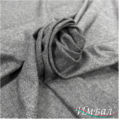 Твид костюмно-плательный Loro Piano мягкий шерстяной "соль-перец" 