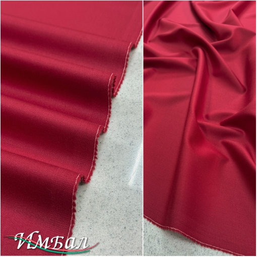 Шерсть с шёлком стрейч Loro Piano малиново-винного цвета