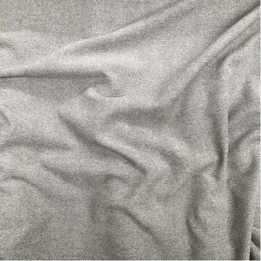 Ткань пальтовая мягкая Ferragamo крупная елочка цвета серого тоффи
